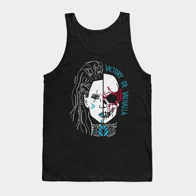 shieldmaiden skull Tank Top by FandomizedRose